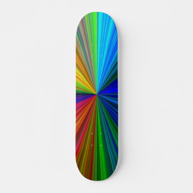 Rainbow Burst Skateboard (Framsida)