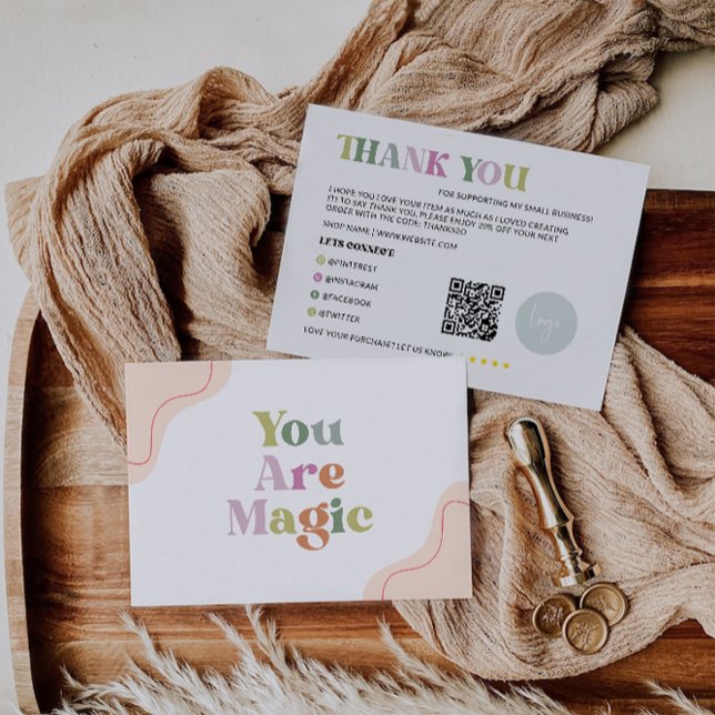 Rainbow Business - tackkort Tack Kort (Rainbow Business Thank You Card)