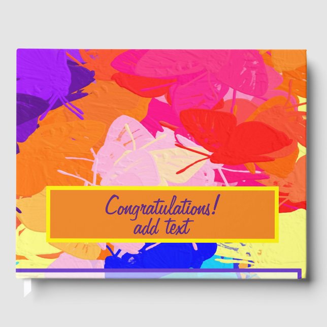 Rainbow Butterflies Gästböcker (Framsida)