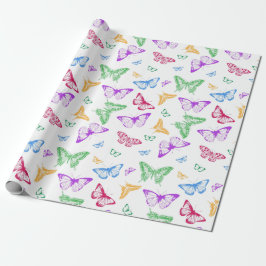 Rainbow Butterflies Presentpapper
