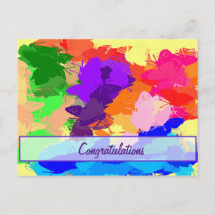 Rainbow Butterflies Vykort