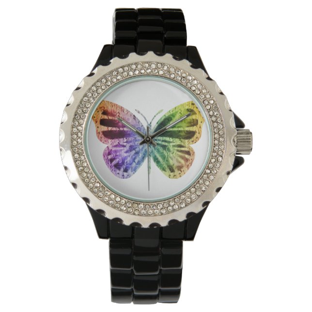 Rainbow Butterfly Armbandsur (Framsida)