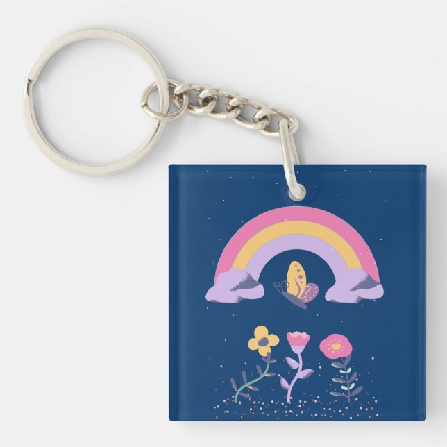Rainbow Butterfly Cloud Flowers (Framsidan)