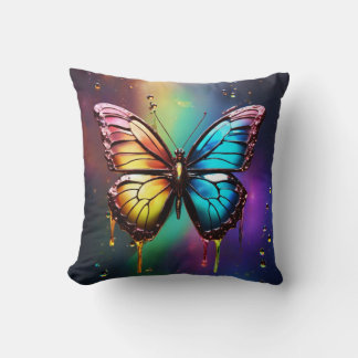 Rainbow Butterfly Dekorativ kudde