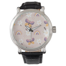 Rainbow Butterfly eWatch Watch Watch Armbandsur
