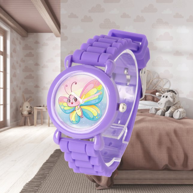 Rainbow Butterfly eWatch Watch Watch Armbandsur (Skapare uppladdad)