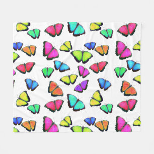 Rainbow Butterfly Fleecefilt