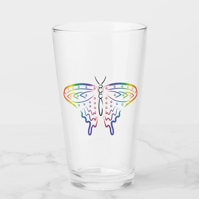 Rainbow Butterfly Glaskopp (Framsida)