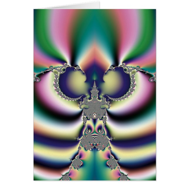 Rainbow Butterfly Hälsningskort (Framsidan)