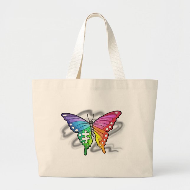 Rainbow Butterfly Jumbo Tygkasse (Framsidan)