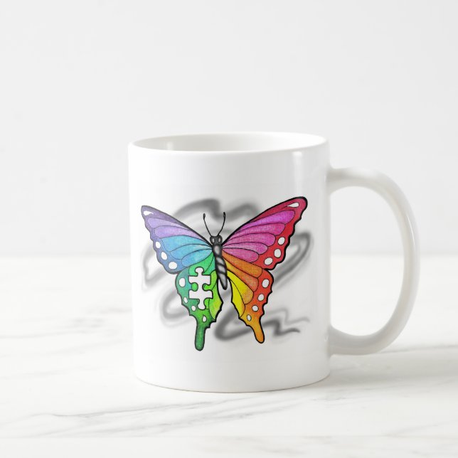 Rainbow Butterfly Kaffemugg (Höger)