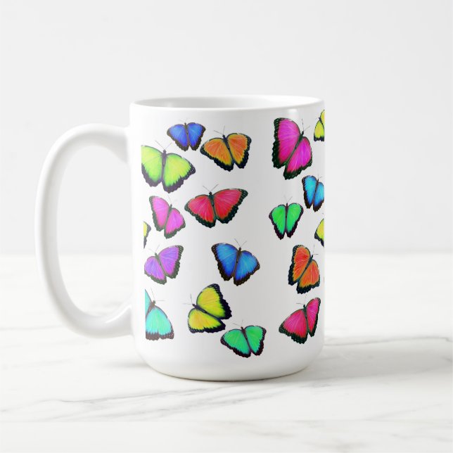 Rainbow Butterfly Kaffemugg (Vänster)