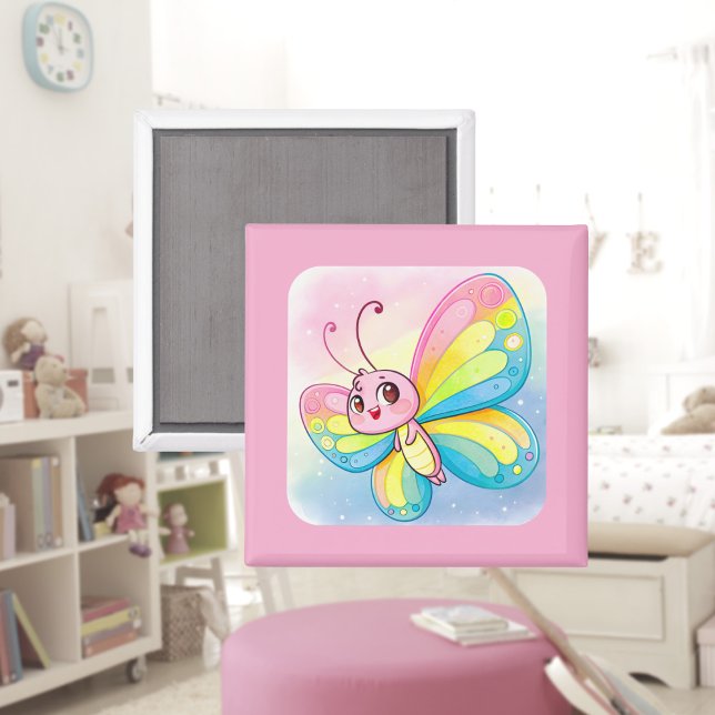Rainbow Butterfly Magnet (Skapare uppladdad)