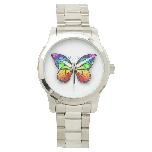 Rainbow butterfly Monarch Armbandsur (Framsida)
