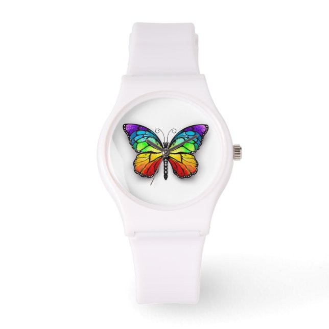 Rainbow butterfly Monarch Armbandsur (Framsida)