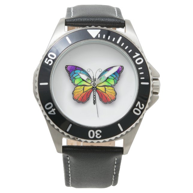 Rainbow butterfly Monarch Armbandsur (Framsida)