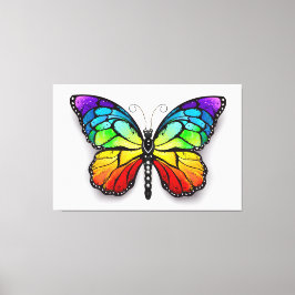 Rainbow butterfly Monarch Canvastryck