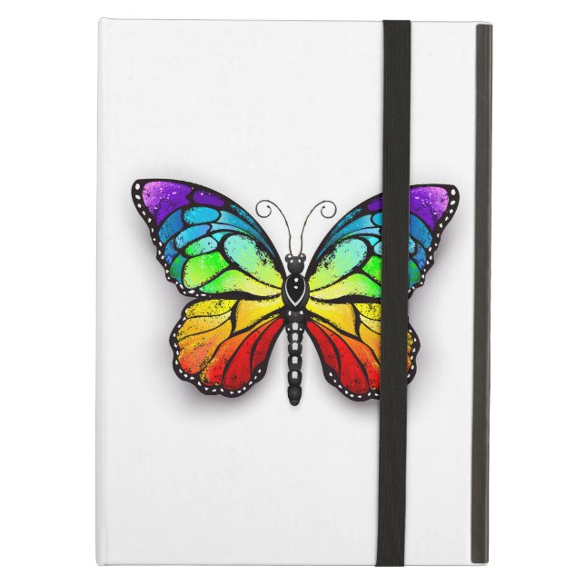Rainbow butterfly Monarch Fodral För iPad Air (Framsidan Closed)