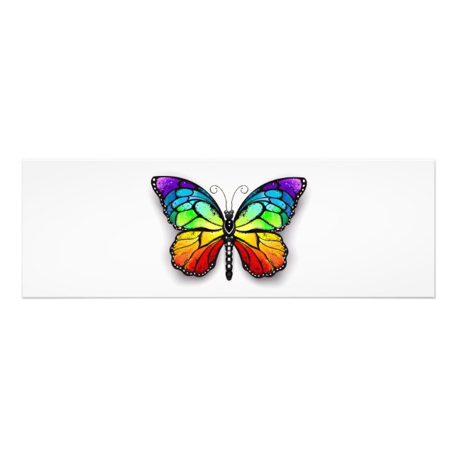 Rainbow butterfly Monarch Fototryck (Framsidan)