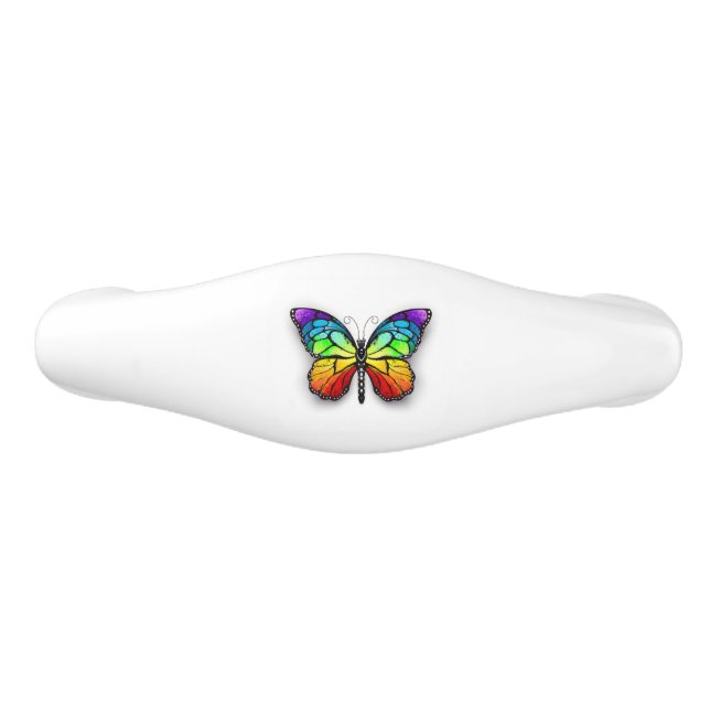 Rainbow butterfly Monarch Handtag (Framsidan)