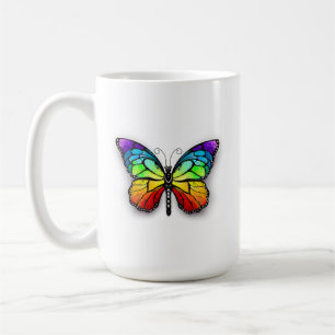 Rainbow butterfly Monarch Kaffemugg