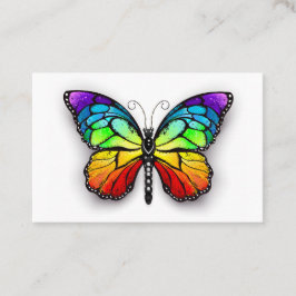 Rainbow butterfly Monarch Lojalitetskort