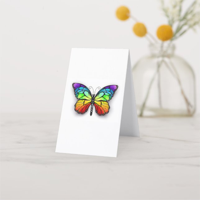 Rainbow butterfly Monarch Lojalitetskort (Baksida)
