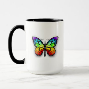 Rainbow butterfly Monarch Mugg