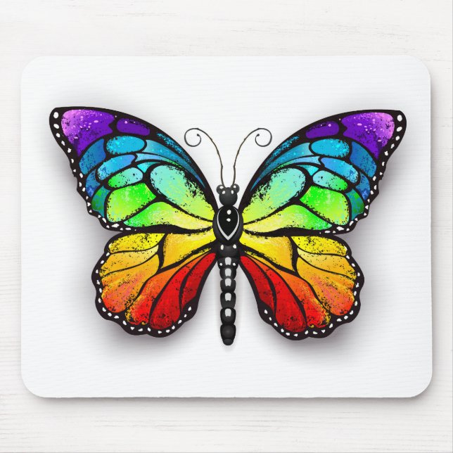 Rainbow butterfly Monarch Musmatta (Framsidan)