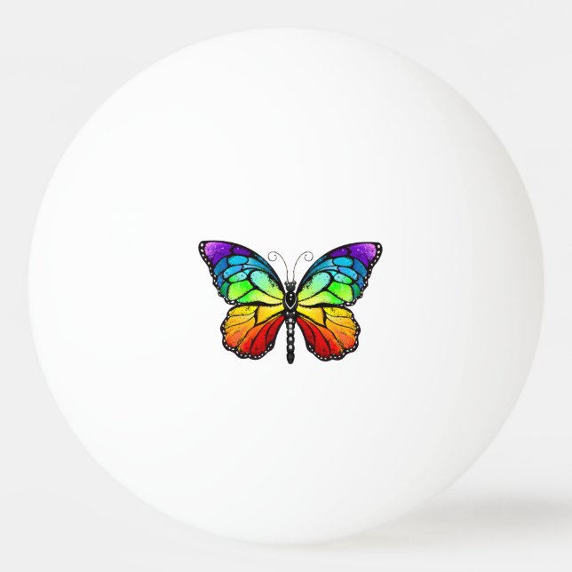 Rainbow butterfly Monarch Pingisboll (Framsidan)