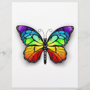 Rainbow butterfly Monarch Reklamblad