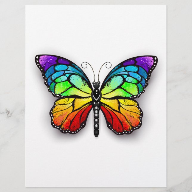 Rainbow butterfly Monarch Reklamblad (Framsidan)