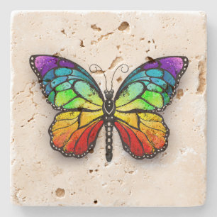 Rainbow butterfly Monarch Stenunderlägg