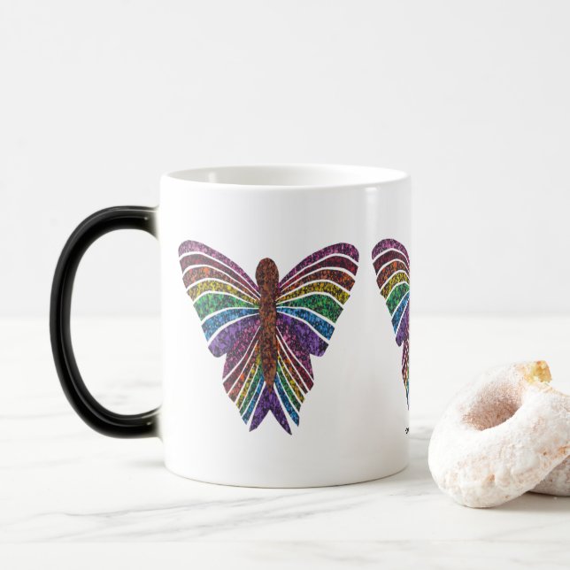 Rainbow Butterfly - Morphing Mugg (11oz) (Med munk)