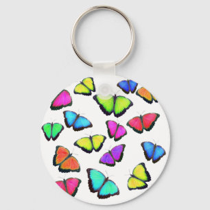 Rainbow Butterfly Nyckelring