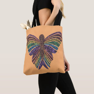 Rainbow Butterfly (orange) - Tote Tygkasse