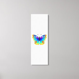 Rainbow Butterfly Peacock Öga Canvastryck