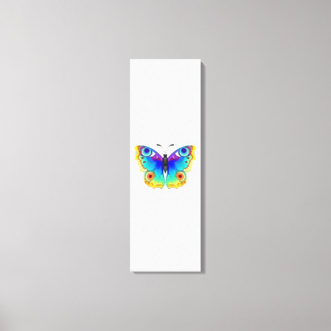 Rainbow Butterfly Peacock Öga Canvastryck (Framsida)