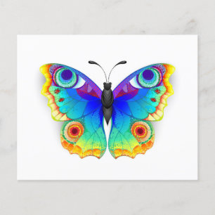 Rainbow Butterfly Peacock Öga Flygblad