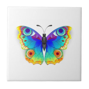 Rainbow Butterfly Peacock Öga Kakelplatta