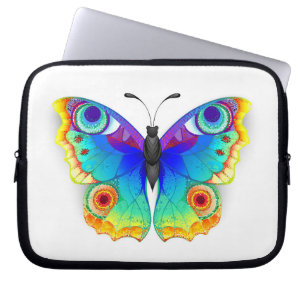 Rainbow Butterfly Peacock Öga Laptop Fodral