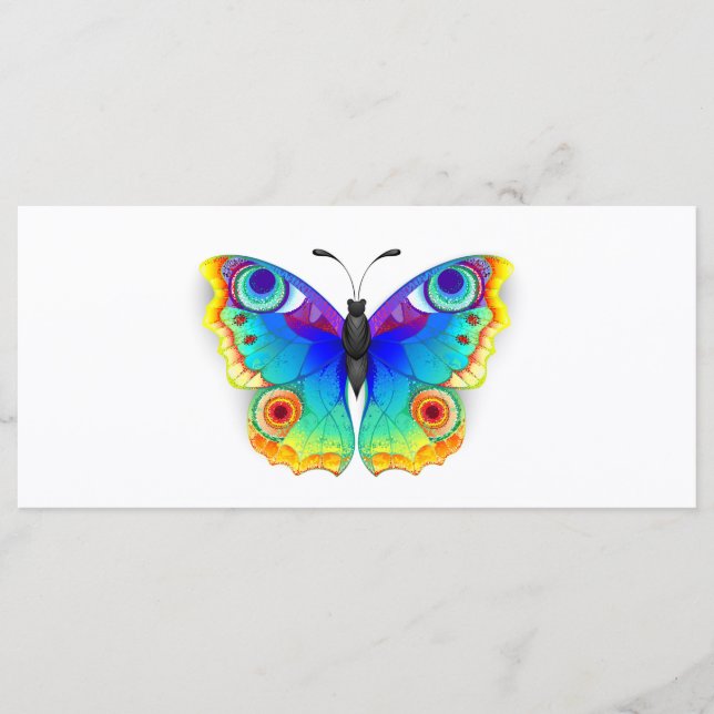 Rainbow Butterfly Peacock Öga Meny (Framsida)