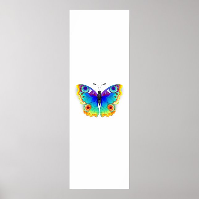 Rainbow Butterfly Peacock Öga Poster (Framsidan)