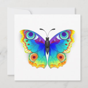 Rainbow Butterfly Peacock Öga Spara Datumet