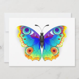 Rainbow Butterfly Peacock Öga Spara Datumet