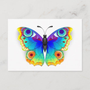 Rainbow Butterfly Peacock Öga Tilläggskort