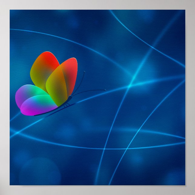Rainbow Butterfly Poster (Framsidan)