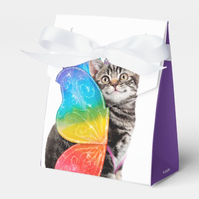 Rainbow Butterfly Princess Kitten Presentaskar (Framsidan Sidan)