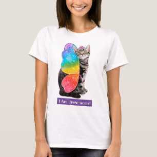 Rainbow Butterfly Prinsessan Kitten T Shirt