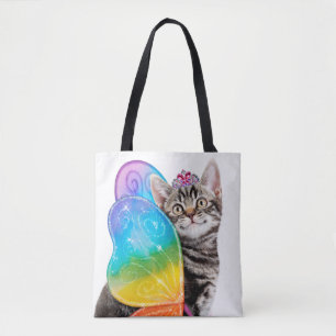 Rainbow Butterfly Prinsessan Kitten Tygkasse